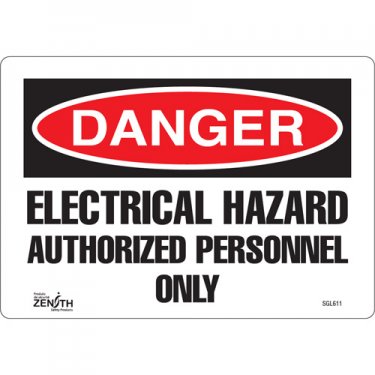Zenith Safety Products - SGL611 - Enseigne «Authorized Personnel Only» Chaque