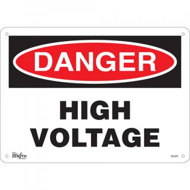 Zenith Safety Products - SGL622 - Enseigne «High Voltage» Chaque
