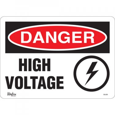 Zenith Safety Products - SGL626 - Enseigne «High Voltage» Chaque