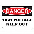 Zenith Safety Products - SGL645 - Enseigne «High Voltage Keep Out» Chaque
