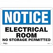 Zenith Safety Products - SGL670 - Enseigne «Electrical Room» Chaque