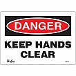 Zenith Safety Products - SGL671 - Enseigne «Keep Hands Clear» Chaque