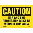 Zenith Safety Products - SGL877 - Enseigne «Ear And Eye Protection» Chaque