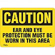 Zenith Safety Products - SGL881 - Enseigne «Ear And Eye Protection» Chaque
