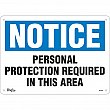 Zenith Safety Products - SGL935 - Enseigne «Personal Protection Required» Chaque