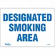 Zenith Safety Products - SGL955 - Designated Smoking Area Sign Each