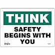 Zenith Safety Products - SGL961 - Enseigne «Safety Begins With You» Chaque