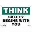 Zenith Safety Products - SGL963 - Enseigne «Safety Begins With You» Chaque