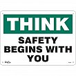 Zenith Safety Products - SGL965 - Enseigne «Safety Begins With You» Chaque