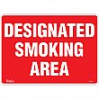Zenith Safety Products - SGL976 - Enseigne «Designated Smoking Area» Chaque