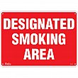 Zenith Safety Products - SGL977 - Enseigne «Designated Smoking Area» Chaque