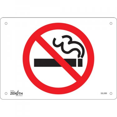 Zenith Safety Products - SGL999 - Enseigne «No Smoking» Chaque