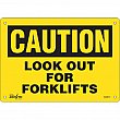 Zenith Safety Products - SGM017 - Enseigne «Look Out For Forklifts» Chaque