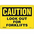Zenith Safety Products - SGM018 - Enseigne «Look Out For Forklifts» Chaque