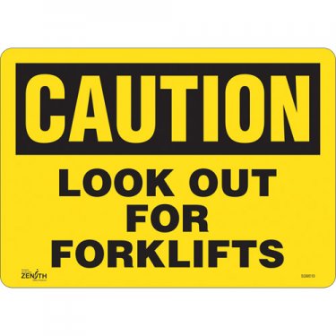 Zenith Safety Products - SGM019 - Enseigne «Look Out For Forklifts» Chaque