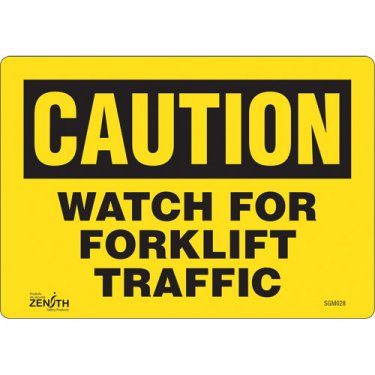 Zenith Safety Products - SGM028 - Enseigne «Watch For Forklift» Chaque