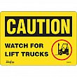 Zenith Safety Products - SGM034 - Enseigne «Watch For Lift Trucks» Chaque