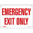 Zenith Safety Products - SGM071 - Enseigne «Emergency Exit» Chaque