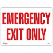 Zenith Safety Products - SGM073 - Enseigne «Emergency Exit» Chaque