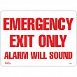 Zenith Safety Products - SGM079 - Enseigne «Emergency Exit Only» Chaque