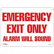Zenith Safety Products - SGM081 - Enseigne «Emergency Exit Only» Chaque