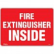 Zenith Safety Products - SGM097 - Enseigne «Fire Extinguisher Inside» Chaque