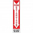 Zenith Safety Products - SGM125 - Enseigne «Fire Extinguisher - Do Not Block» Chaque