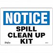 Zenith Safety Products - SGM127 - Enseigne «Spill Clean Up Kit» Chaque