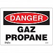 Zenith Safety Products - SGM329 - Enseigne «Gaz Propane» Chaque