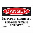 Zenith Safety Products - SGM383 - Enseigne «Équipement Électrique» Chaque
