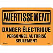 Zenith Safety Products - SGM399 - Enseigne «Danger Électrique» Chaque