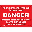 Zenith Safety Products - SGM409 - Enseigne «Poste D'Alimentation Électrique» Chaque