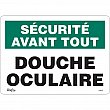 Zenith Safety Products - SGM478 - Enseigne «Douche Oculaire» Chaque