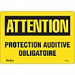 Zenith Safety Products - SGM529 - Enseigne «Protection Auditive Obligatoire» Chaque