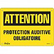 Zenith Safety Products - SGM530 - Enseigne «Protection Auditive Obligatoire» Chaque