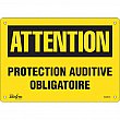 Zenith Safety Products - SGM531 - Enseigne «Protection Auditive Obligatoire» Chaque