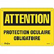Zenith Safety Products - SGM536 - Enseigne «Protection Oculaire Obligatoire» Chaque