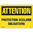 Zenith Safety Products - SGM539 - Enseigne «Protection Oculaire Obligatoire» Chaque