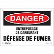Zenith Safety Products - SGM572 - Enseigne «Défense De Fumer» Chaque