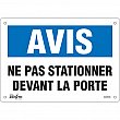Zenith Safety Products - SGM596 - Ne Pas Stationner Sign Each