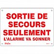 Zenith Safety Products - SGM614 - Enseigne «Sortie De Secours» Chaque