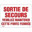 Zenith Safety Products - SGM622 - Enseigne «Sortie De Secours» Chaque