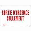 Zenith Safety Products - SGM625 - Enseigne «Sortie D'Urgence» Chaque
