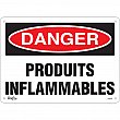 Zenith Safety Products - SGM636 - Enseigne «Produits Inflammables» Chaque