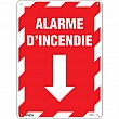 Zenith Safety Products - SGM642 - Enseigne avec flèche «Alarme D'Incendie» Chaque