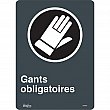 Zenith Safety Products - SGM694 - Enseigne «Gants Obligatoires» Chaque