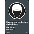 Zenith Safety Products - SGM698 - Enseigne «Hard Hats Required» Chaque