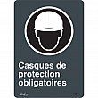 Zenith Safety Products - SGM700 - Enseigne «Casques De Protection Obligatoires» Chaque