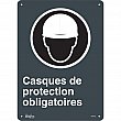 Zenith Safety Products - SGM702 - Enseigne «Casques De Protection Obligatoires» Chaque