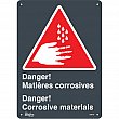 Zenith Safety Products - SGM728 - Enseigne «Matières Corrosives/Corrosive Materials» Chaque
